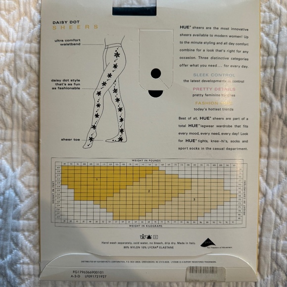 HUE, Daisy Dot Sheers, Black, Size 1 - Picture 2 of 3